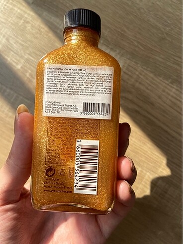  Beden Yves rocher vücut yağı