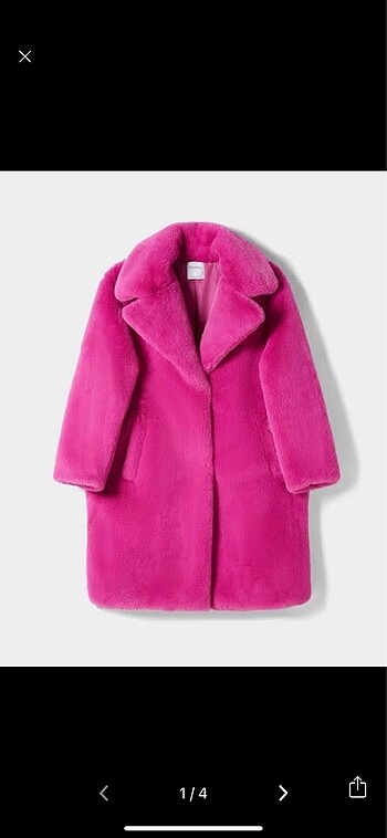 Bershka Pembe Kürk