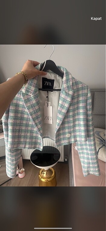 m Beden Zara crop ceket