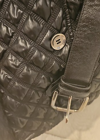 Socieata kürk Detaylı Siyah Deri Kadın Ceket - Görsel 4