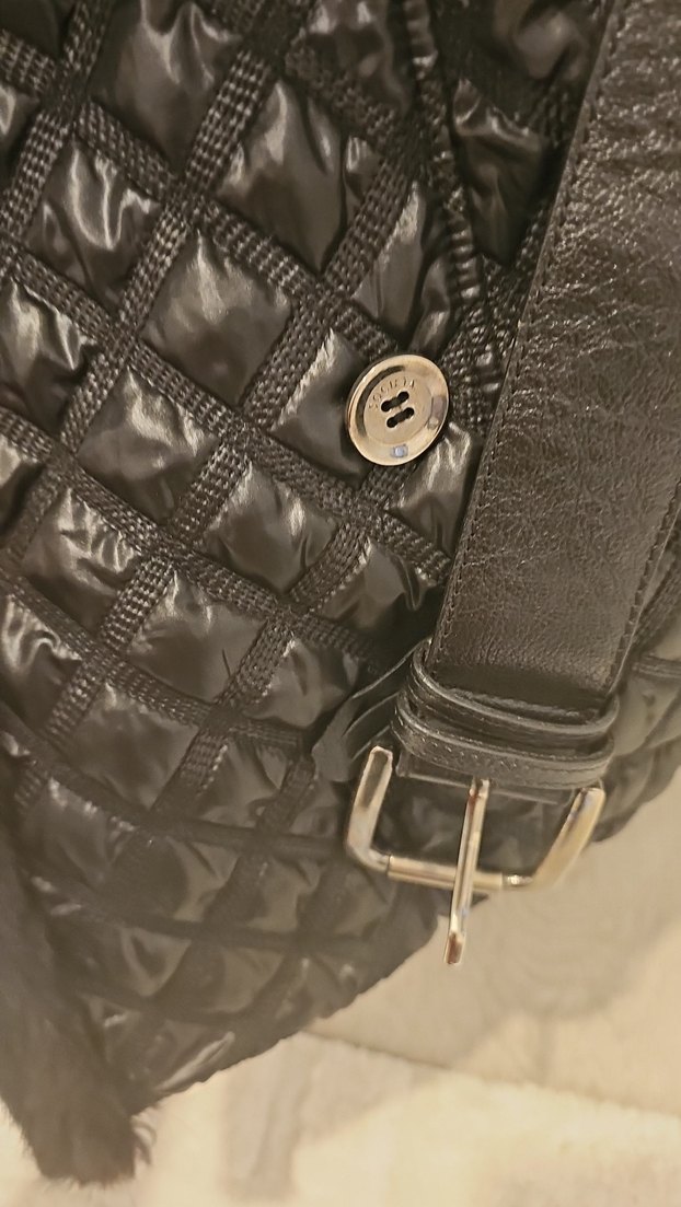 Socieata kürk Detaylı Siyah Deri Kadın Ceket - Görsel 4