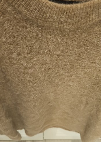 Zara kadın Kahverengi Örgü Yün Kazak - Görsel 2