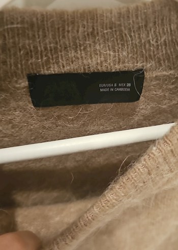 Zara kadın Kahverengi Örgü Yün Kazak - Görsel 3