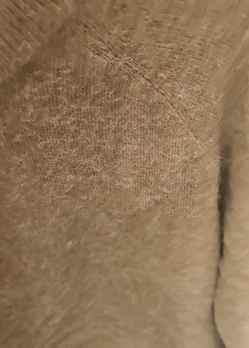 Zara kadın Kahverengi Örgü Yün Kazak - Görsel 4