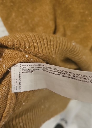 Mango Yaka Kahverengi Örgü Kadın Kazak - Görsel 4