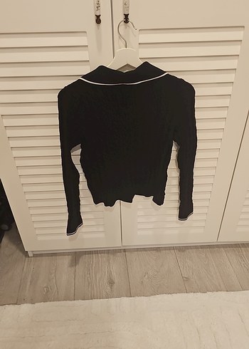 Knitss Düğmeli Siyah Kadın Keten Ceket - Görsel 5