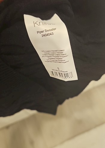 Knitss Düğmeli Siyah Kadın Keten Ceket - Görsel 4