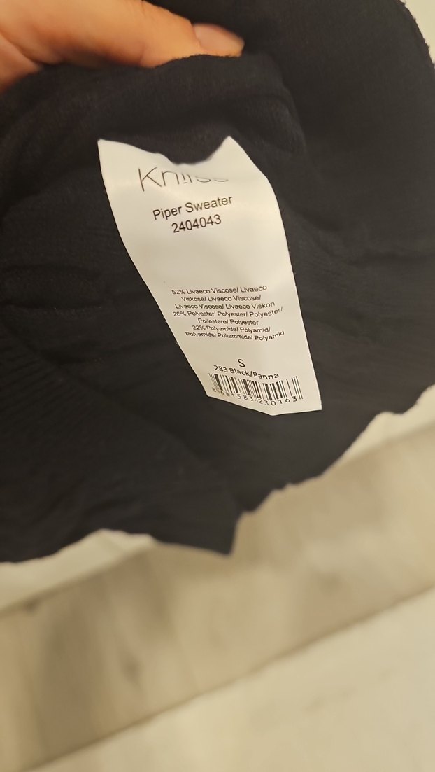 Knitss Düğmeli Siyah Kadın Keten Ceket - Görsel 4