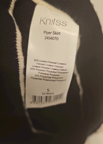 KnitssKadın Siyah Piliseli Uzun Etek - Görsel 3