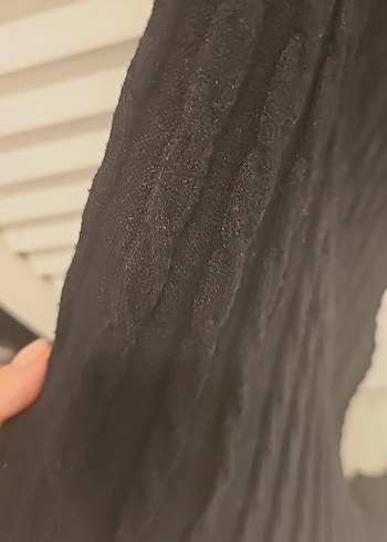 KnitssKadın Siyah Piliseli Uzun Etek - Görsel 4