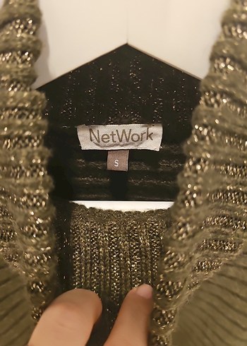 Network haki Kadın Boğazlı Triko Kazak - Görsel 3