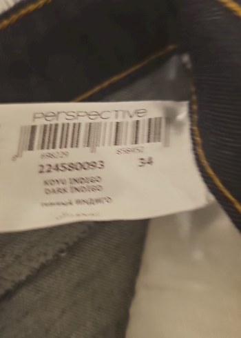 PerspectiveKadın Bol Paça Kot Pantolon - Görsel 3