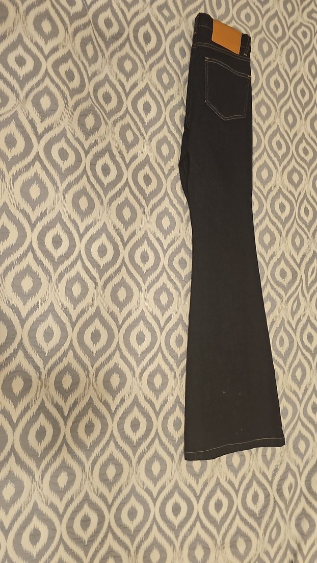 PerspectiveKadın Bol Paça Kot Pantolon - Görsel 5