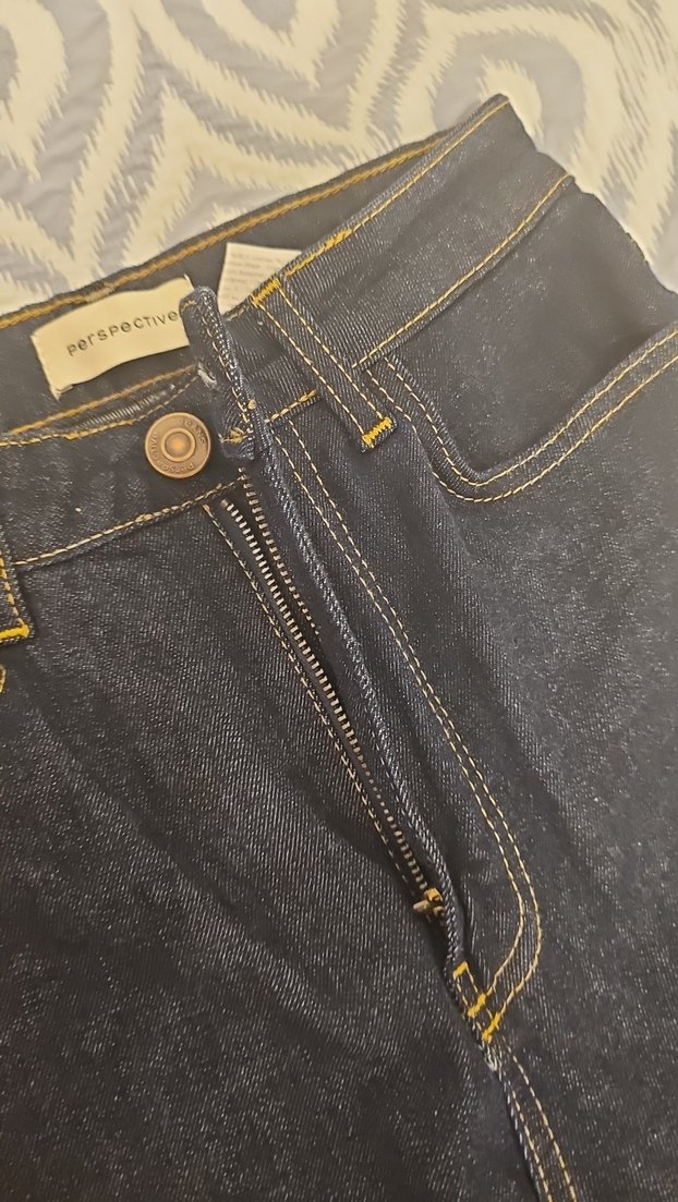 PerspectiveKadın Bol Paça Kot Pantolon - Görsel 4