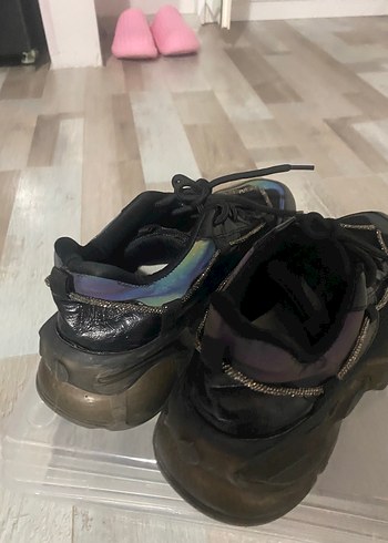 Siyah  kadın sneaker - Görsel 6