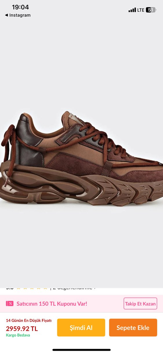 Siyah  kadın sneaker - Görsel 2