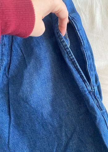 Kadın Lacivert Denim Pantolon - Görsel 4