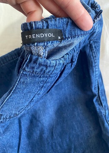 Kadın Lacivert Denim Pantolon - Görsel 3
