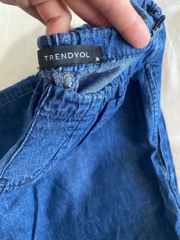 Kadın Lacivert  Denim Pantolon - Görsel 3