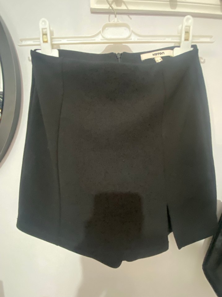 Siyah mini şort etek - Görsel 2