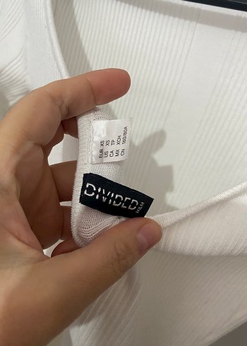 Beyaz Kadın Triko Midi Elbise - Görsel 6