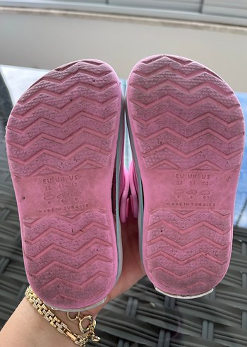 Pembe Tokalı Kız Çocuk Terliği - Görsel 5