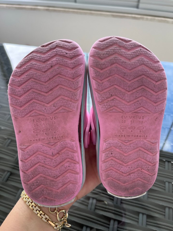 Pembe Tokalı Kız Çocuk Terliği - Görsel 5