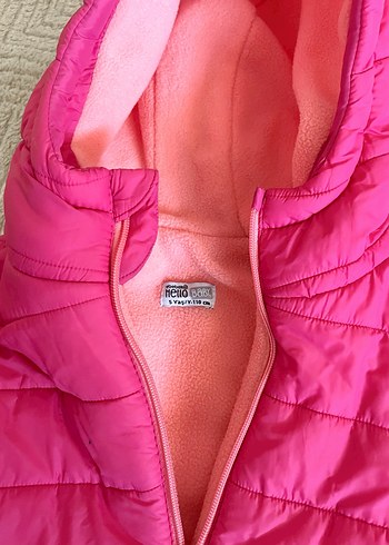 Kız Çocuk Kapüşonlu Pembe Mont - Görsel 3