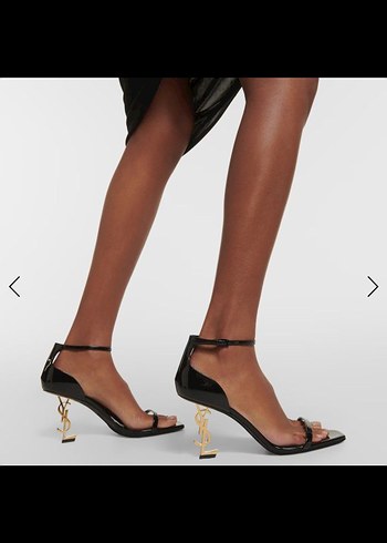 Altın Renk Yılan Desenli Deri Topuklu Ayakkabı Gerçek Deri - Görsel 5