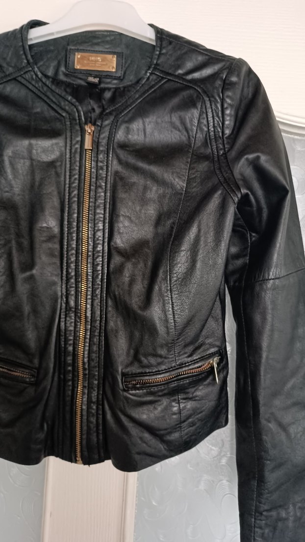 Mango Kuzu Derisi Deri Ceket - Görsel 3