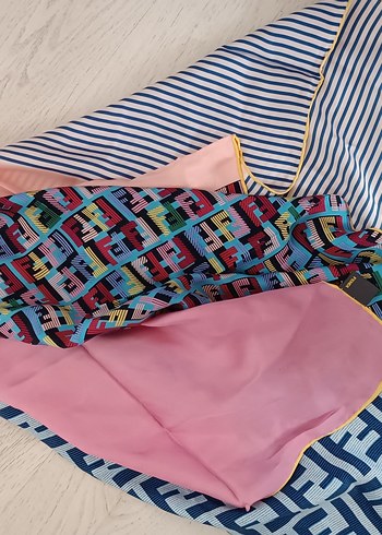 Çok Renkli İpek Fendi Bohem Stil - Görsel 5