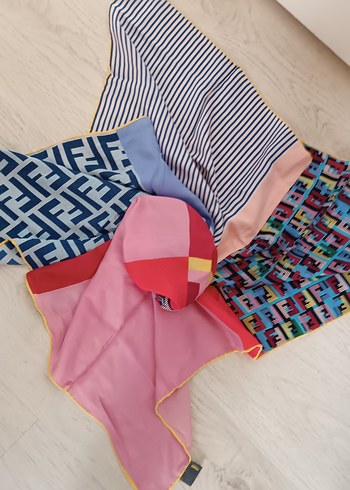 Beden çeşitli Renk Çok Renkli İpek Fendi Bohem Stil