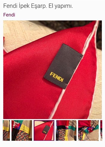 Çok Renkli İpek Fendi Bohem Stil - Görsel 7