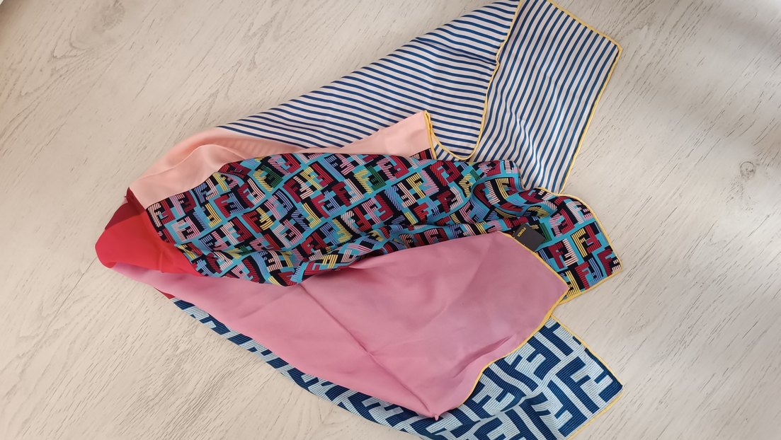 Çok Renkli İpek Fendi Bohem Stil - Görsel 5