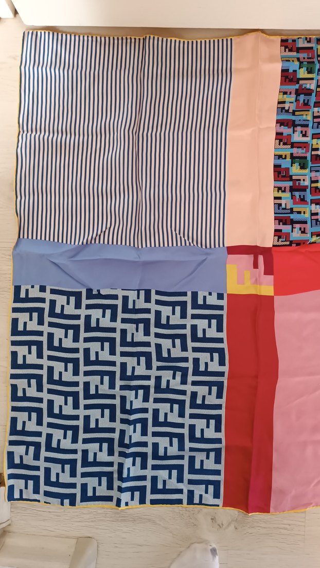 Çok Renkli İpek Fendi Bohem Stil - Görsel 3