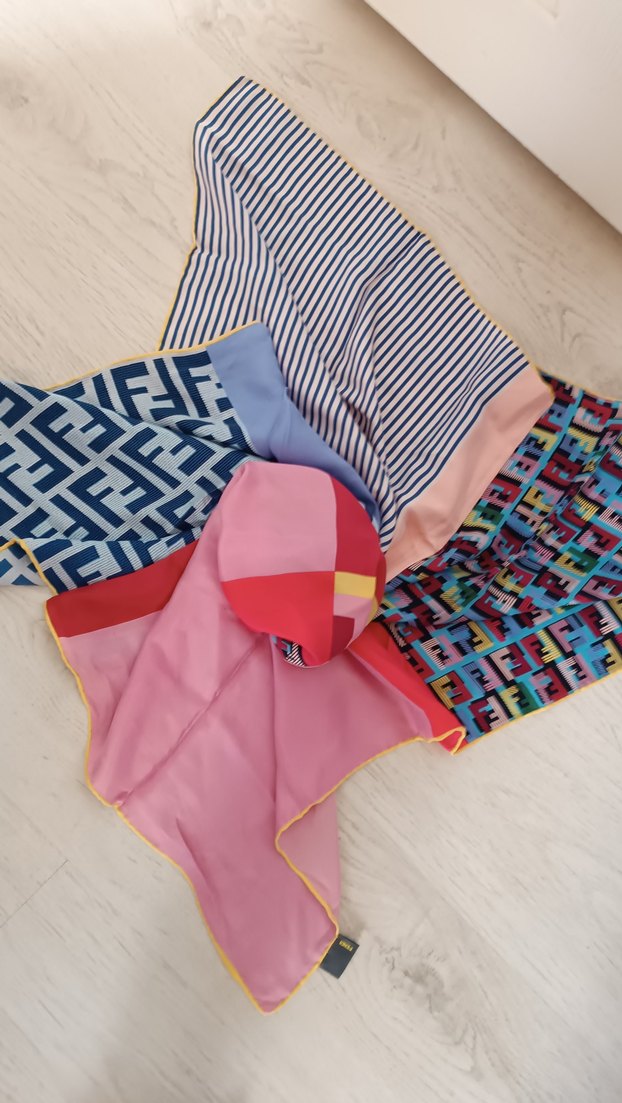 Çok Renkli İpek Fendi Bohem Stil - Görsel 4