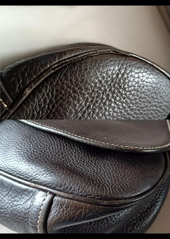 Prada Orjinal Siyah Deri Omuz Çantası - Görsel 10