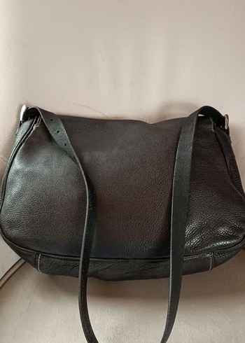 Prada Orjinal Siyah Deri Omuz Çantası - Görsel 9