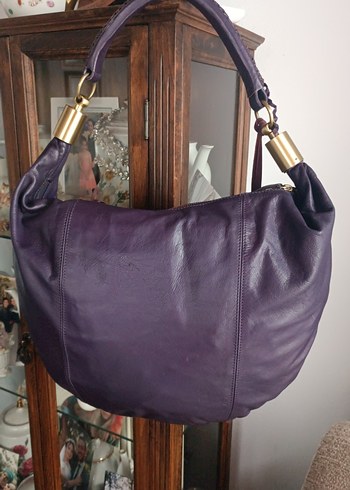 Reiss Mor Süet Püsküllü Bohem Kadın Çantası - Görsel 4