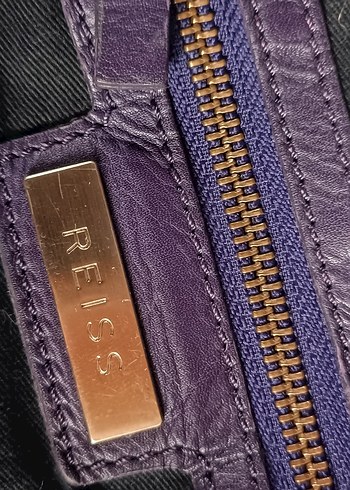 Reiss Mor Süet Püsküllü Bohem Kadın Çantası - Görsel 9