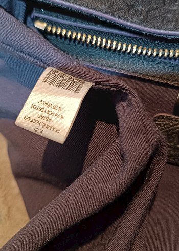 Orjinal Vakko Siyah Deri Kadın Çanta Fermuarlı - Görsel 8