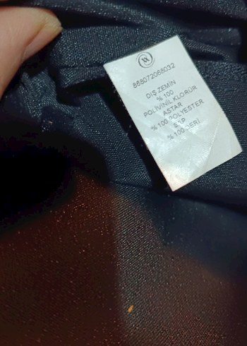 Orjinal Vakko Siyah Deri Kadın Çanta Fermuarlı - Görsel 7