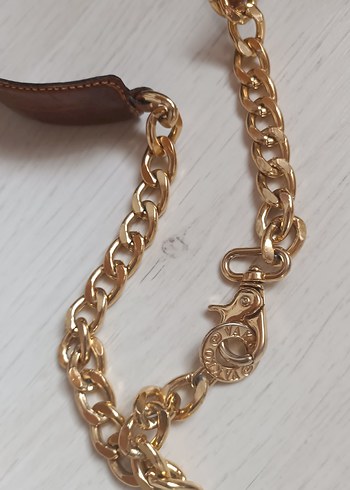 VAKKO Altın Zincir Detaylı Deri Kadın Kemer - Görsel 5