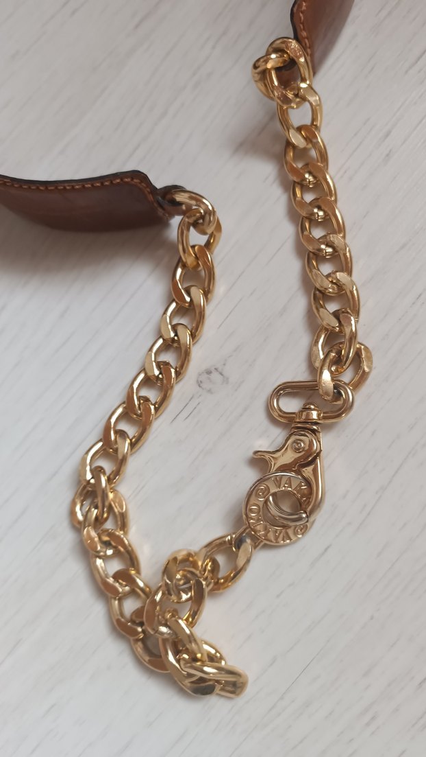 VAKKO Altın Zincir Detaylı Deri Kadın Kemer - Görsel 5