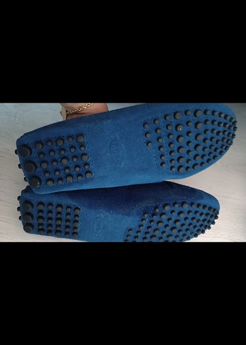 Tods Mavi Süet Erkek Loafer Ayakkabı - Görsel 5