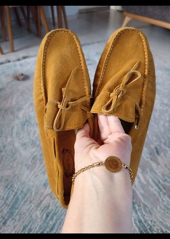 TODS Hardal Süet Erkek Loafer Ayakkabı - Görsel 4