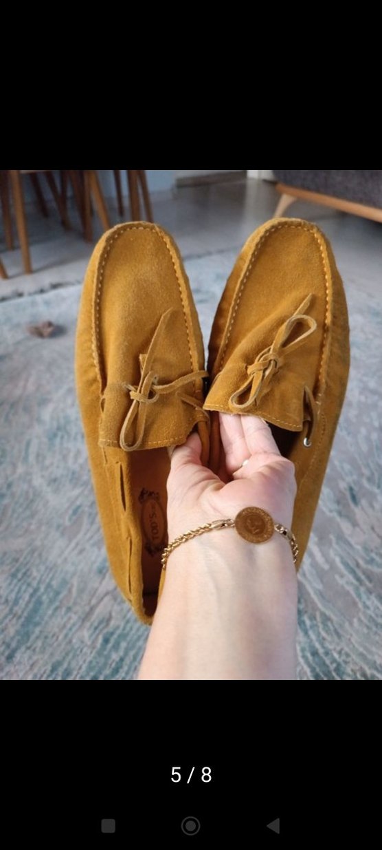 TODS Hardal Süet Erkek Loafer Ayakkabı - Görsel 4
