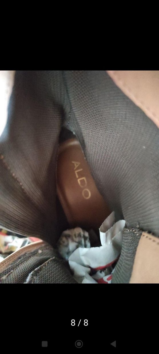 Aldo Gerçek Deri Karamel Deri Askeri Biker Bot - Görsel 5