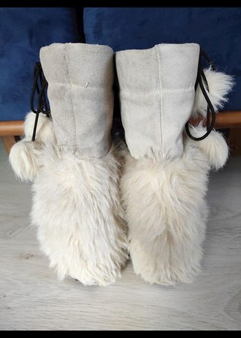 Stewe Madden Kürklü Nakışlı Bohem Kadın Botu - Görsel 3