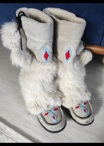 Stewe Madden Kürklü Nakışlı Bohem Kadın Botu - Görsel 2